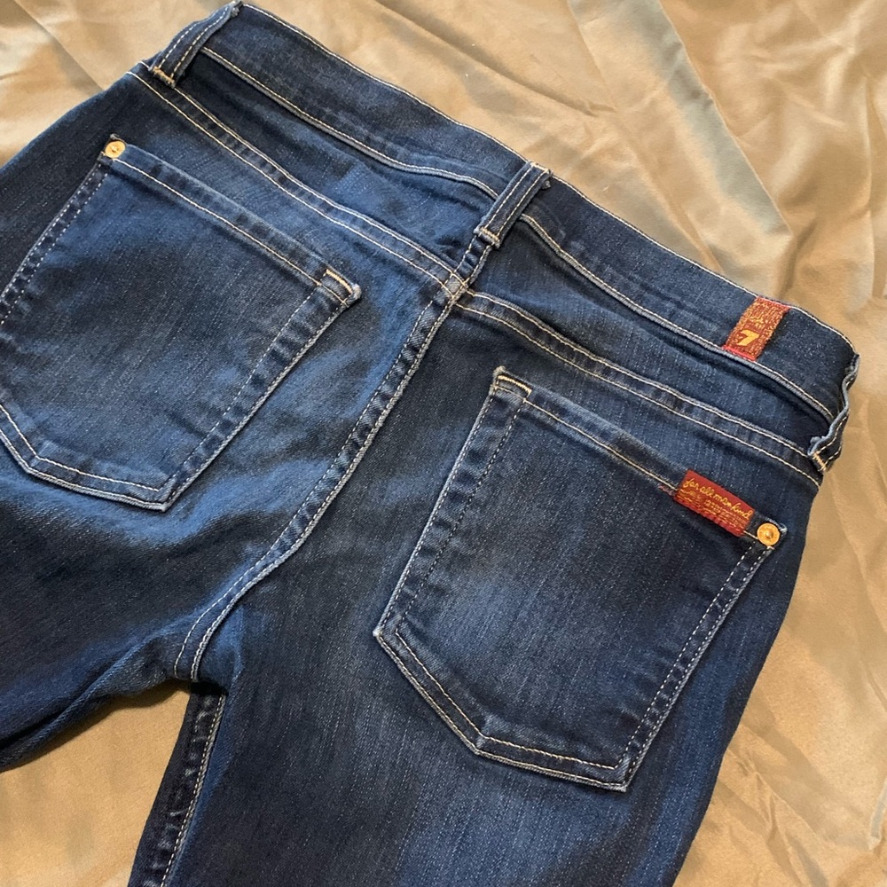 7 for all mankind jeans- dark skinny